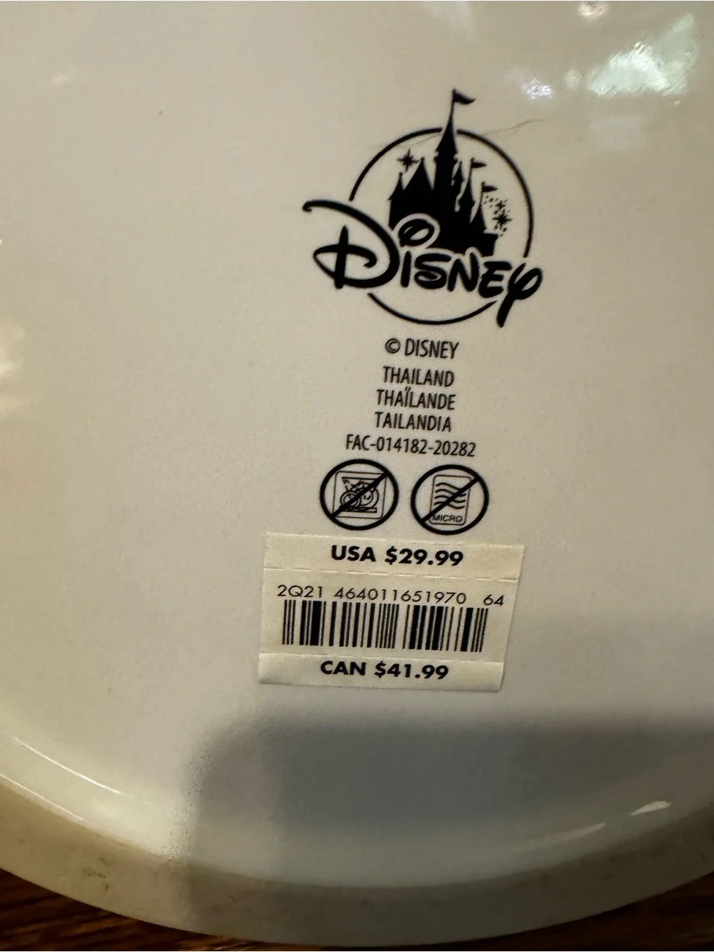 Disney Mickey Mouse Ceramic Cookie Jar - Black and White